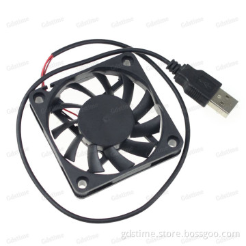 DC 5V USB Black Plastic VR TV Box Small Brushless Cooling Fan